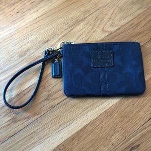 Black coach wristlet